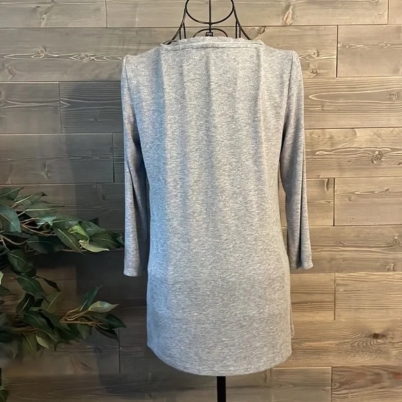 Simply vera Wang scoop, neck, three-quarter sleeve top - Picture 4 of 6